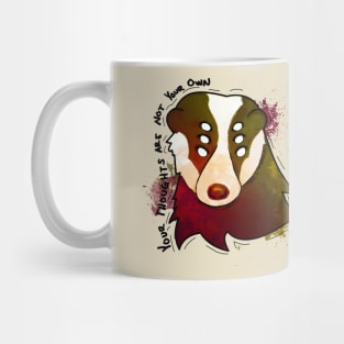 Free Thought Badger Mug